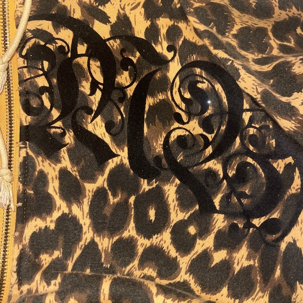 L.A.M.B. Hoodie Jacket Leopard Lamb Cheetah Print Bomber Gwen Stefani No Doubt - Picture 10 of 13